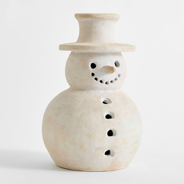 Terracotta Snowman Large