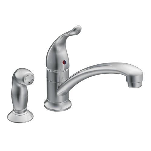 Moen Chateau Chrome 1-handle Deck Mount Low-arc Kitchen Faucet