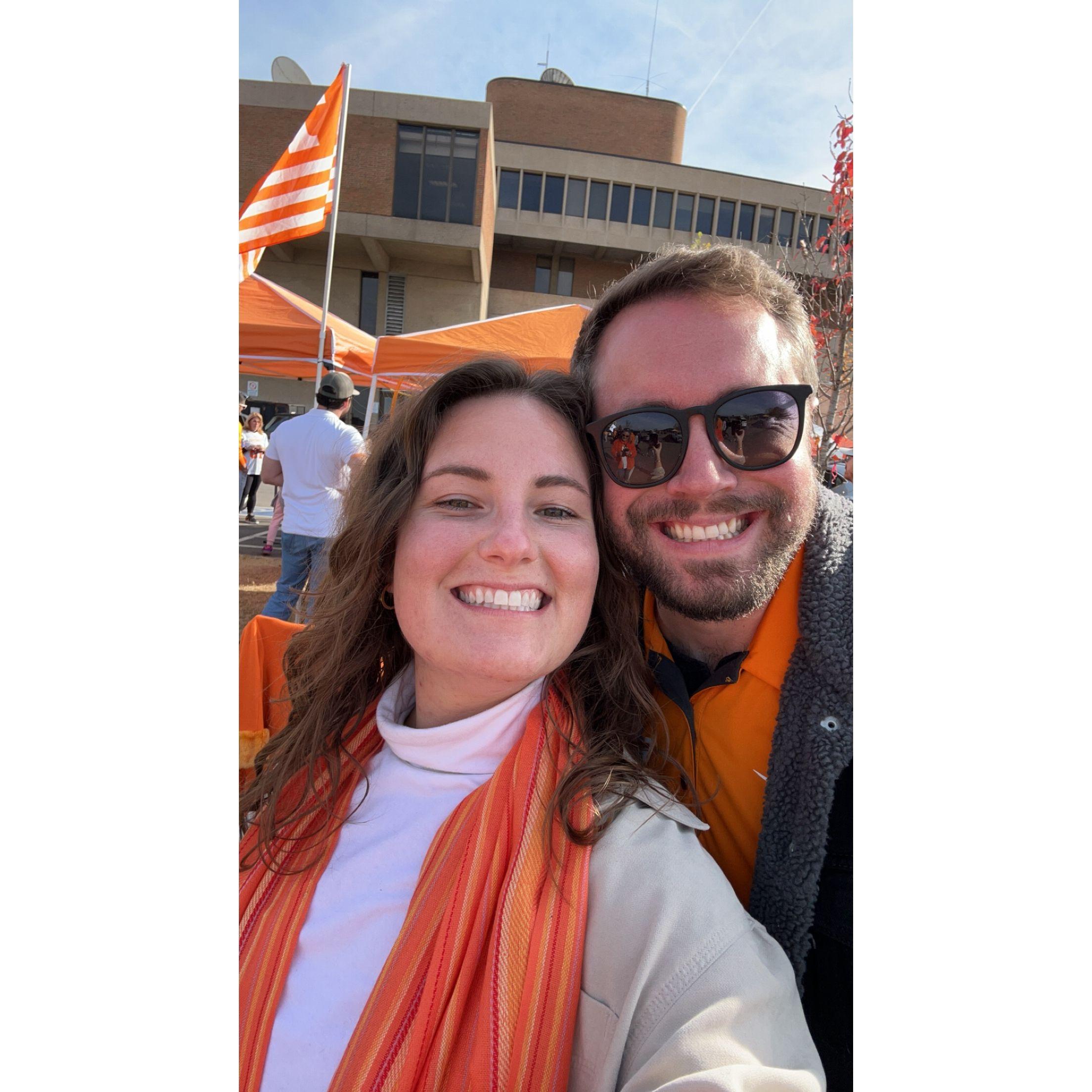 Supporting UT Vols football in Knoxville, TN
