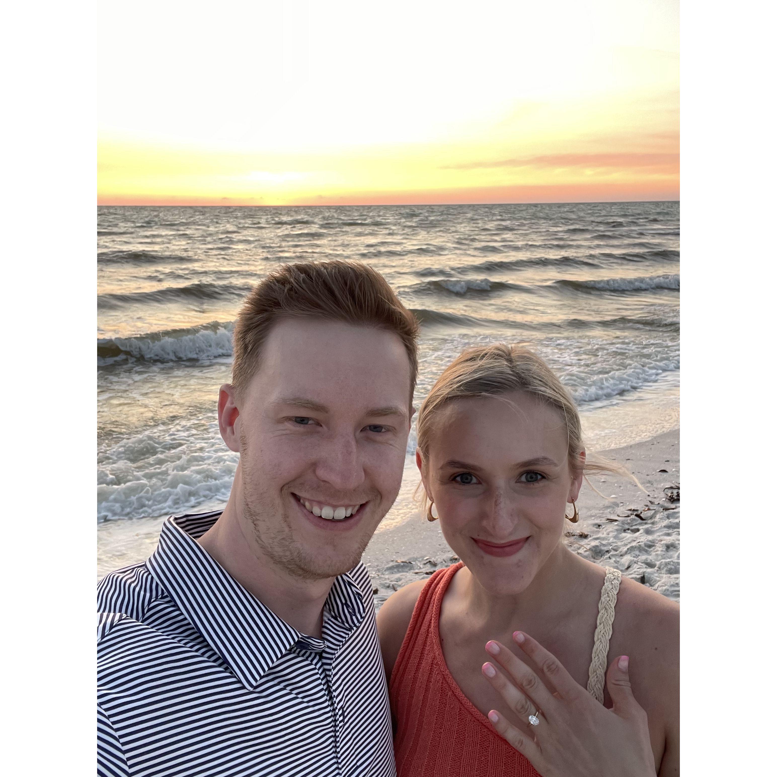 When Christian proposed in Naples, Florida