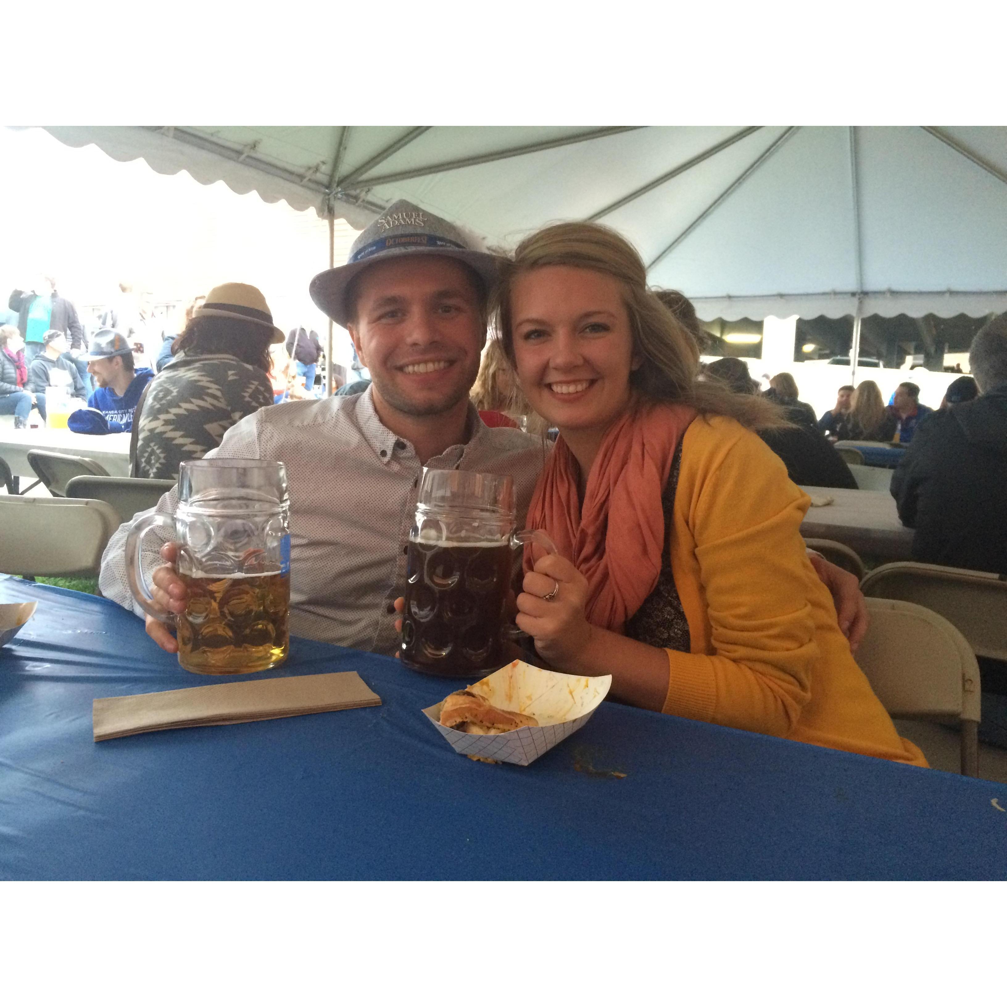 Our first Oktoberfest in Lawrence, Kansas!