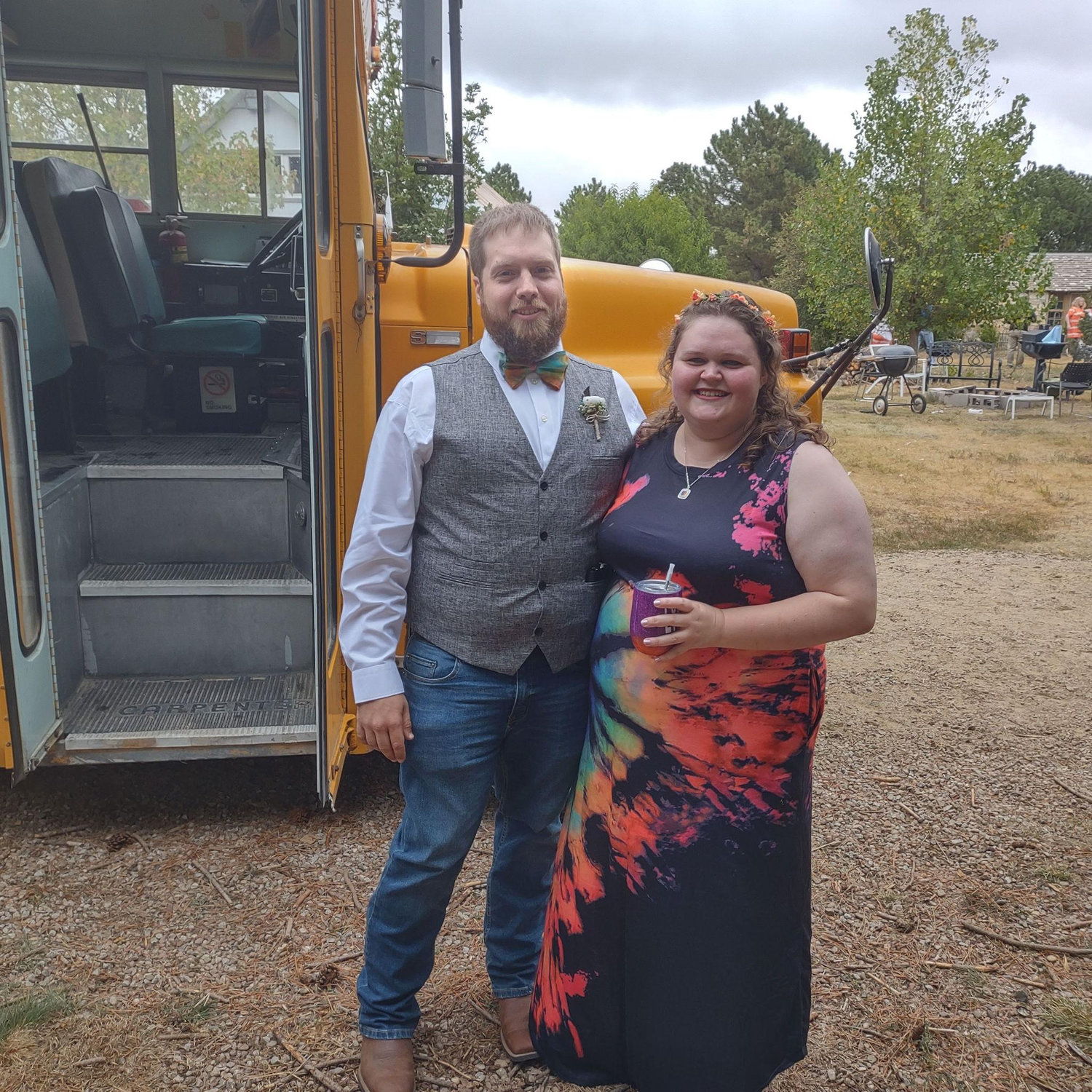 Us at a Friends wedding.