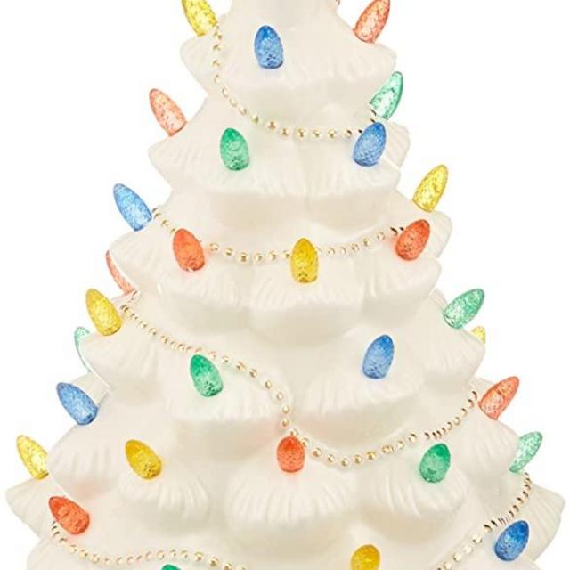 Lenox 867360 Treasured Traditions Ivory Lighted Tree Figurine