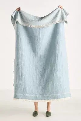 Jolene Cotton Wool Woven Throw Blanket