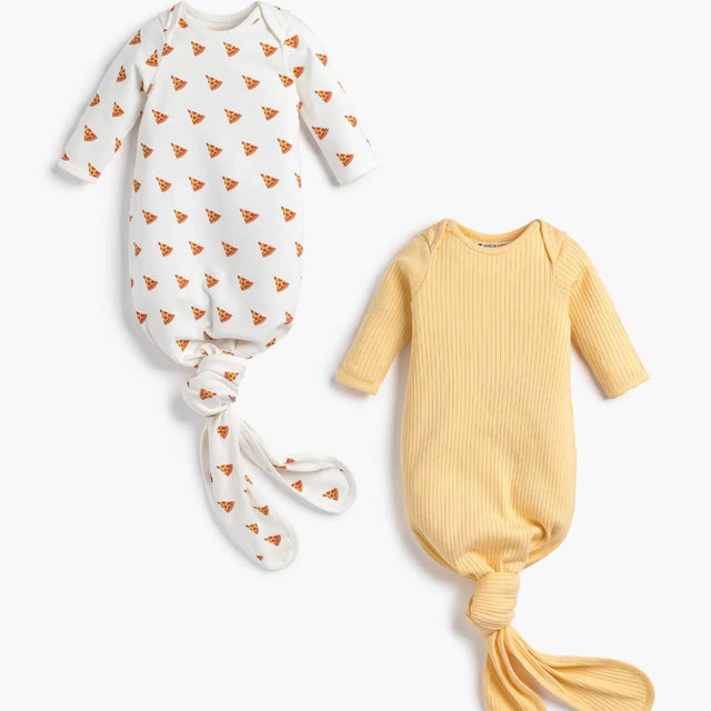 2-Pack Knot It Gowns - Organic Baby Clothes - Monica + Andy - Newborn