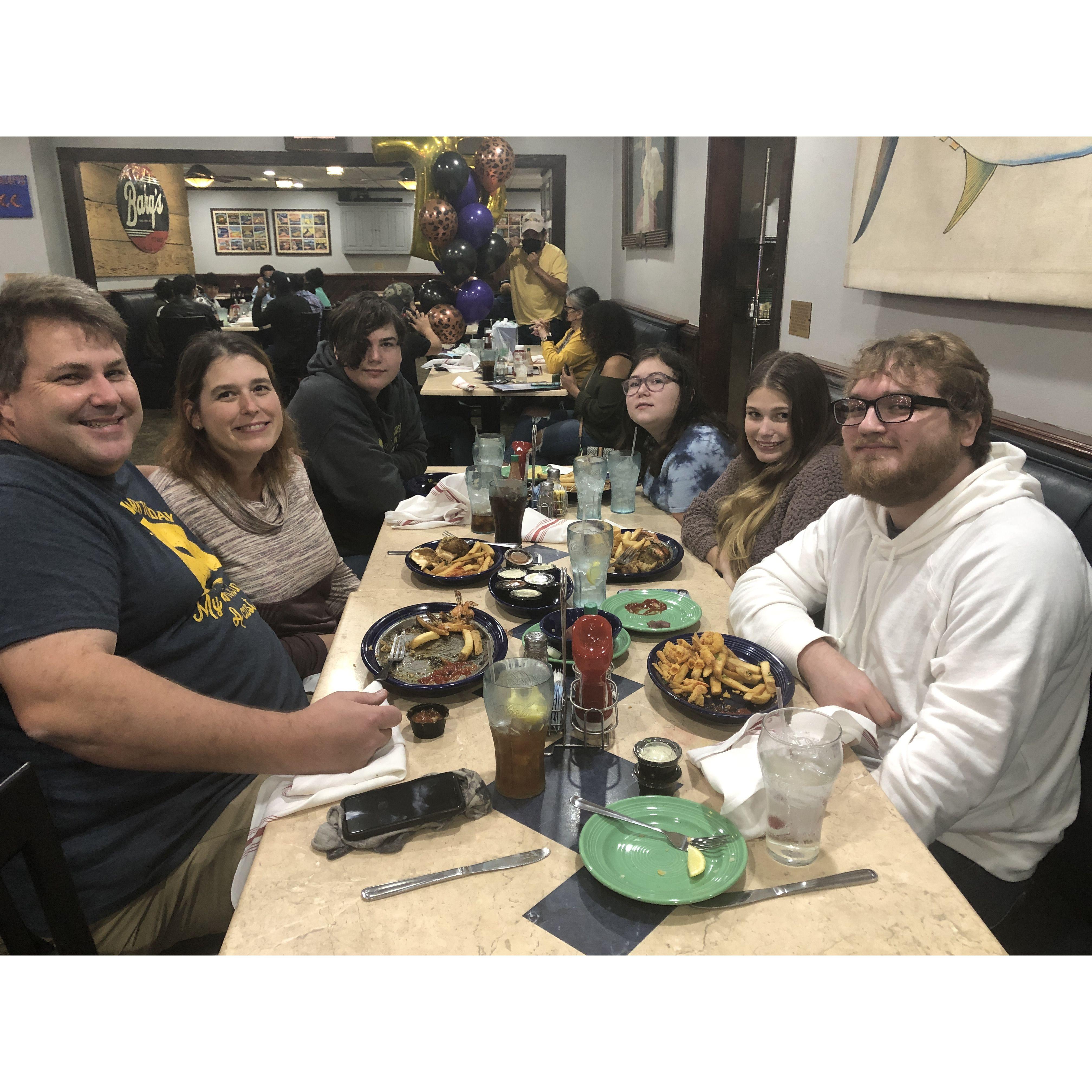 The beginning of Christmas Light viewing and eating out Dec 2020.