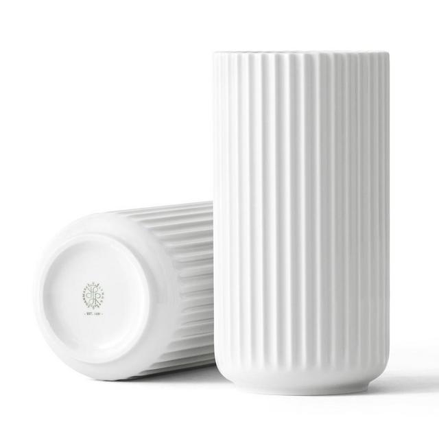 Lyngby Porcelain Vase, White, 8.1 " x 4.3"