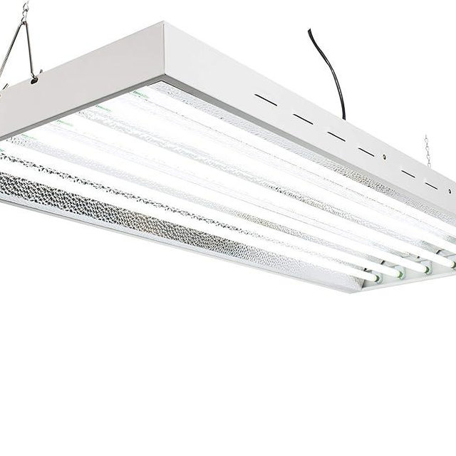 LumiaStar 4Ft X 18In 6Lamps 300W T5 Fluorescent Grow Lights with 6500K Grow Lamps and 30000 Lumens & High PPFD, Great for Seeding, Colon, and VegGrowing Stages of Indoor Garden Plant. Growing Fast!