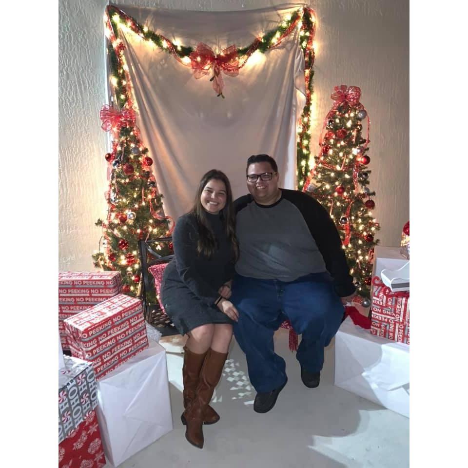 Christmas 2019. Little did Steph know... but one year later Philip would propose!!
