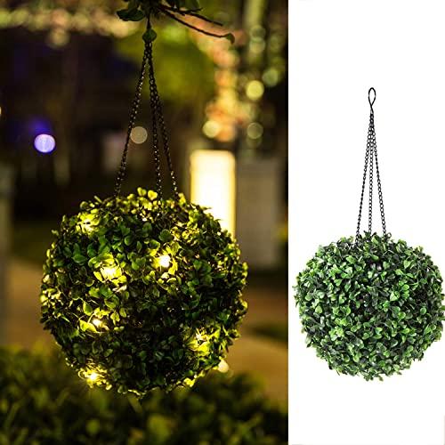 Hanging Solar Lantern Lights Outdoor Waterproof Garden Solar Lights for Yard, Patio, Porch, Balcony, Gift - 8 Inch (Warm)