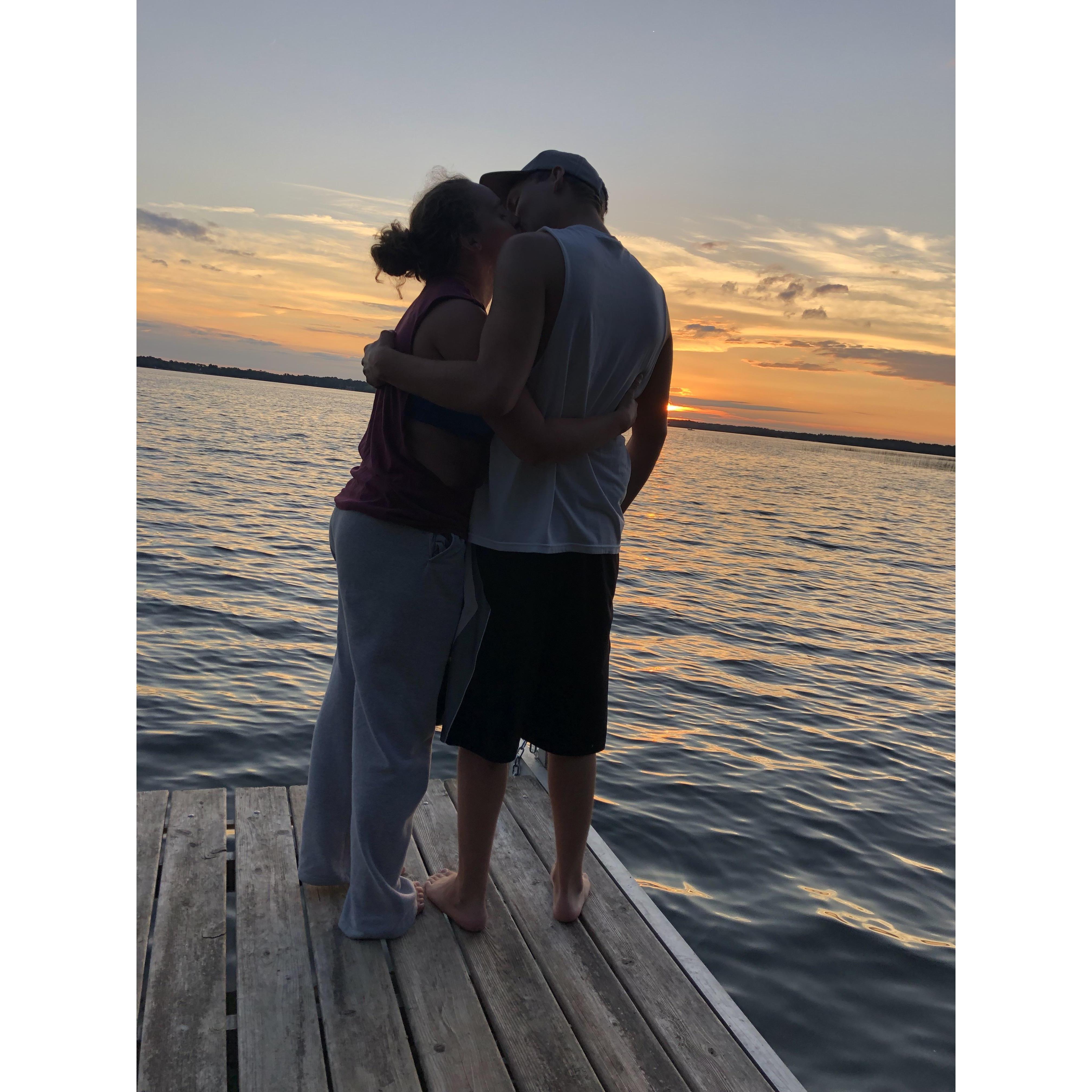 Us enjoying the sunset in Alexandria!