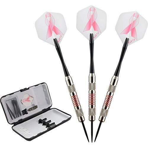 Fat Cat Pink Lady Steel Tip Darts with Storage/Travel Case, 20 Grams