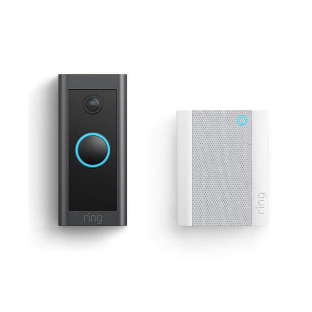 Ring Video Doorbell Wired 1080p HD motion detection + Chime audio notifications