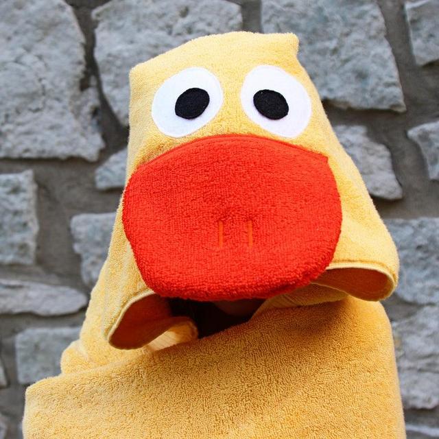 Duck Adult Hooded Towel / Personalized Gift / Large Hooded Towels / Rubber Duck / Farm Animals