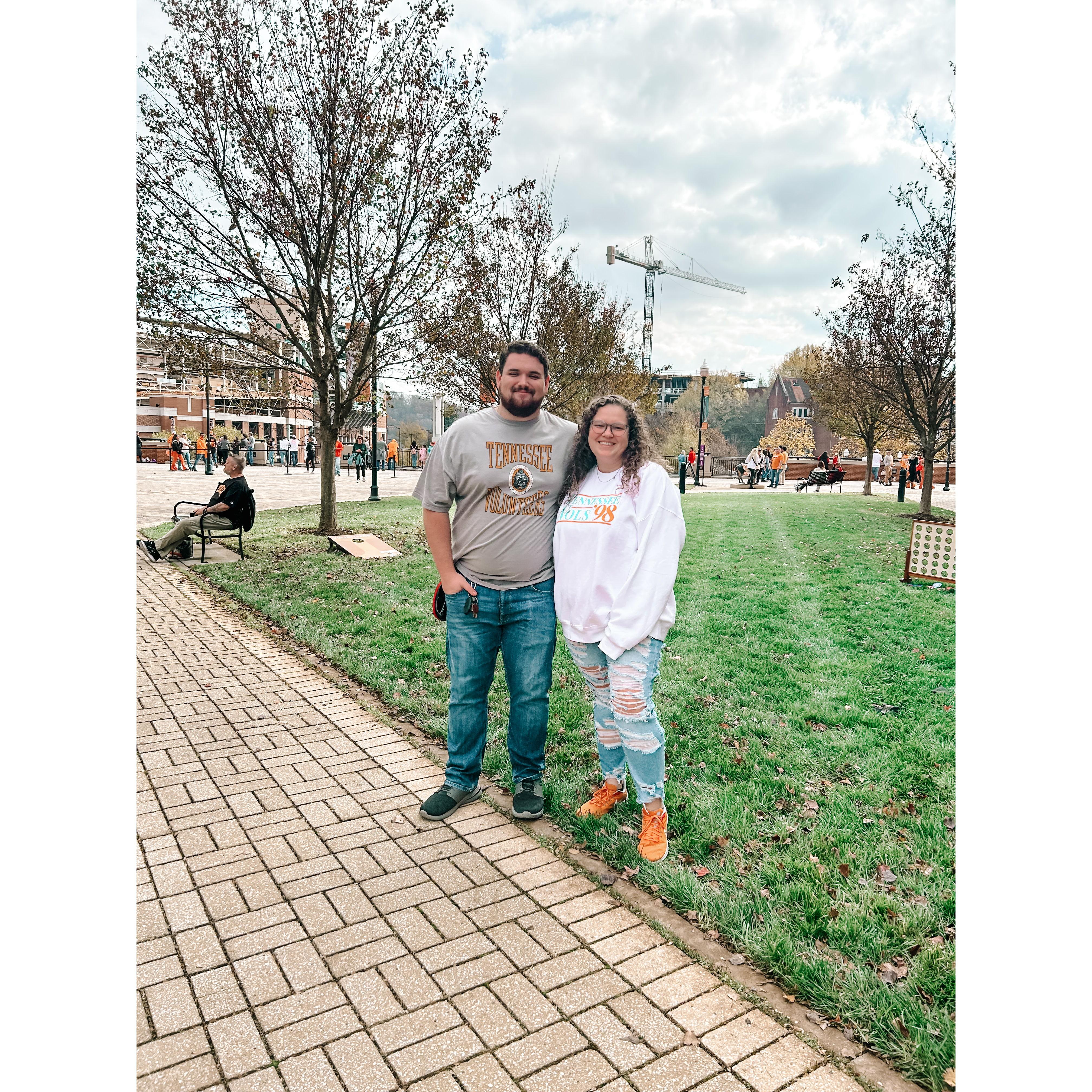 Isaac's first Tennessee football game!
