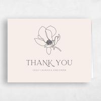 Beige Wedding Thank You - Alameda Bloom