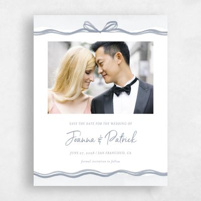 Grey Wedding Save the Date - Darlington Photo