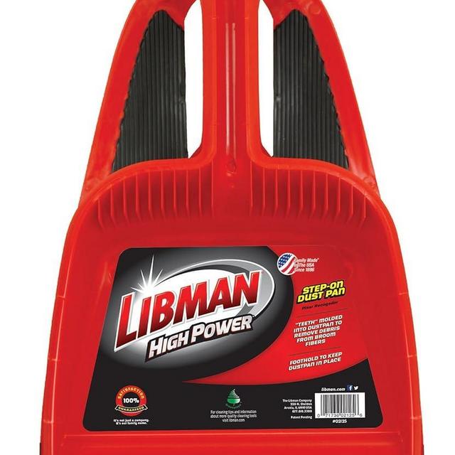 Libman 2125 Step-On Dust Pan with Molded Cleaning Teeth