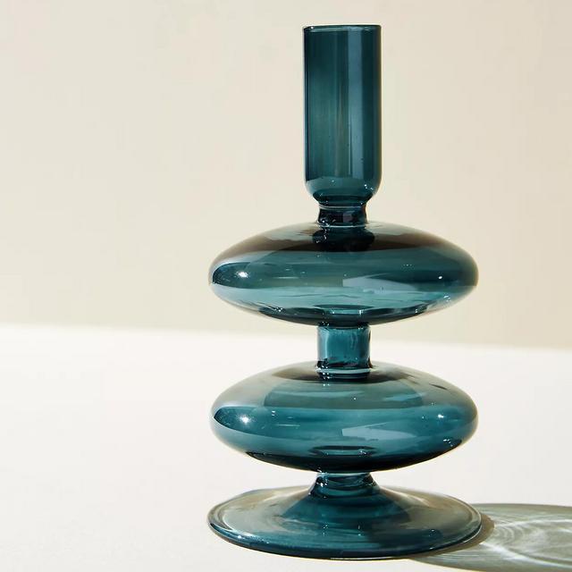 Delaney Candlestick (Iris Blue, Small)