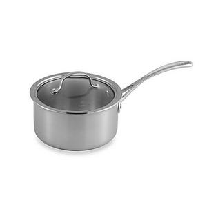Calphalon® Tri-Ply Stainless Steel 2.5 qt. Saucepan with Lid