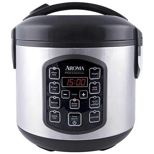 Aroma Housewares ARC-954SBD Rice Cooker, 4-Cup uncooked 2.5 Quart, Professional Version