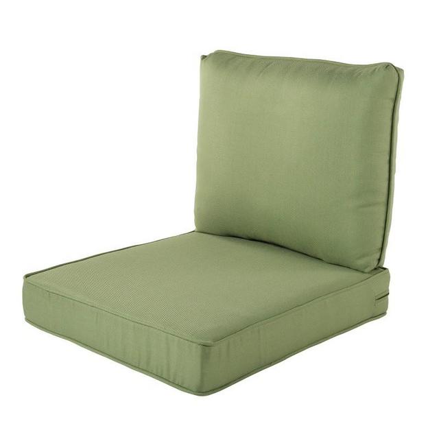 Rolston 2pc Outdoor Replacement 24" x 24" Chair Cushion Set Sage Green - Haven Way