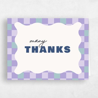 Purple Wedding Thank You - Vibrante Landscape