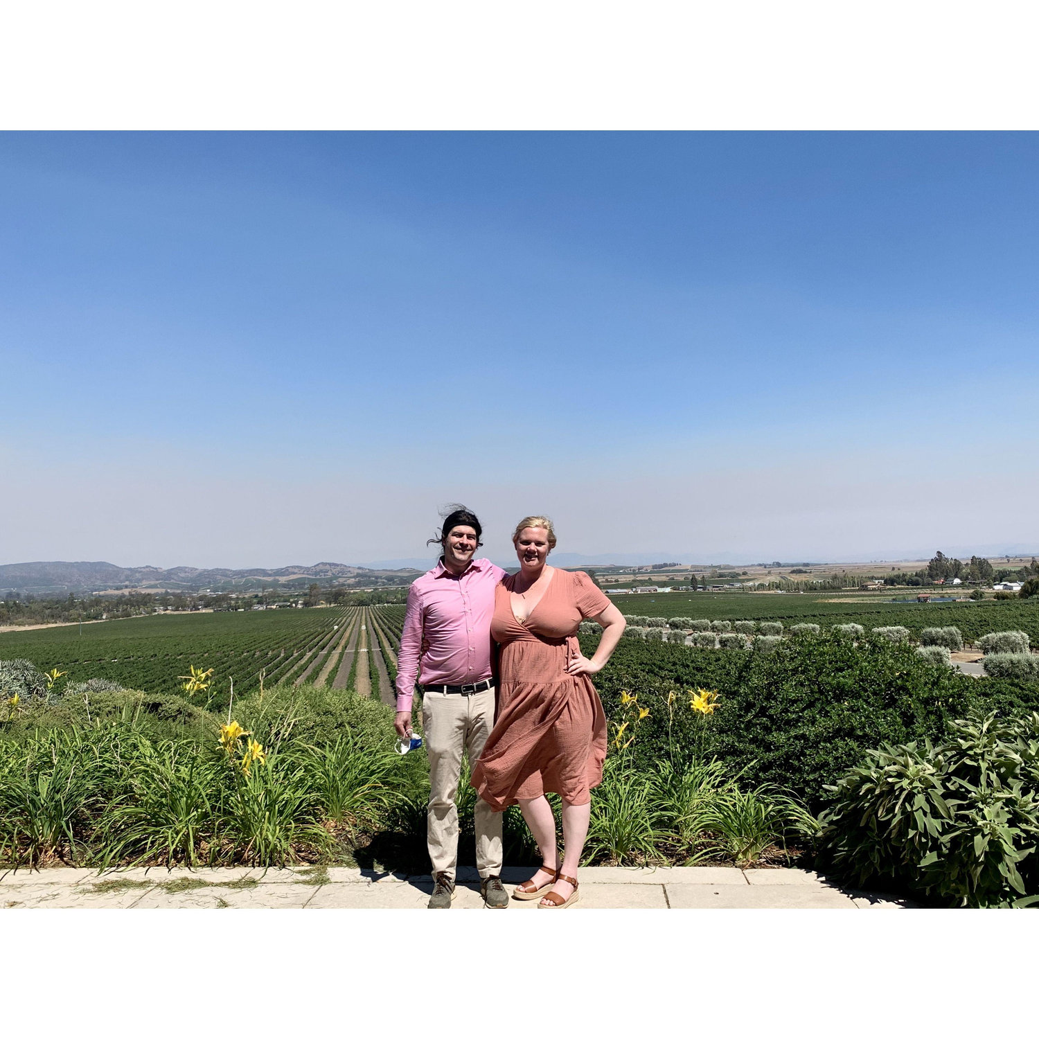 First Anniversary! 1 year down - celebrated at Gloria Ferrer