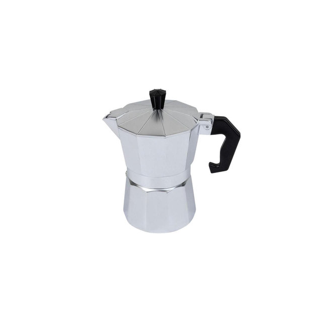 3 Cup Espresso Coffee Maker – Durable Aluminum, Fast Brewing, Sleek Design