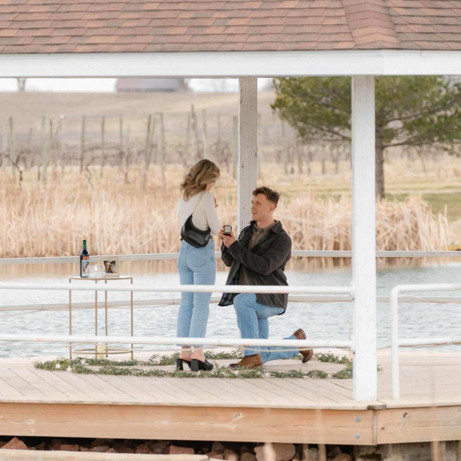 Our engagement at Mackinaw Valley Winery 3/15/25!