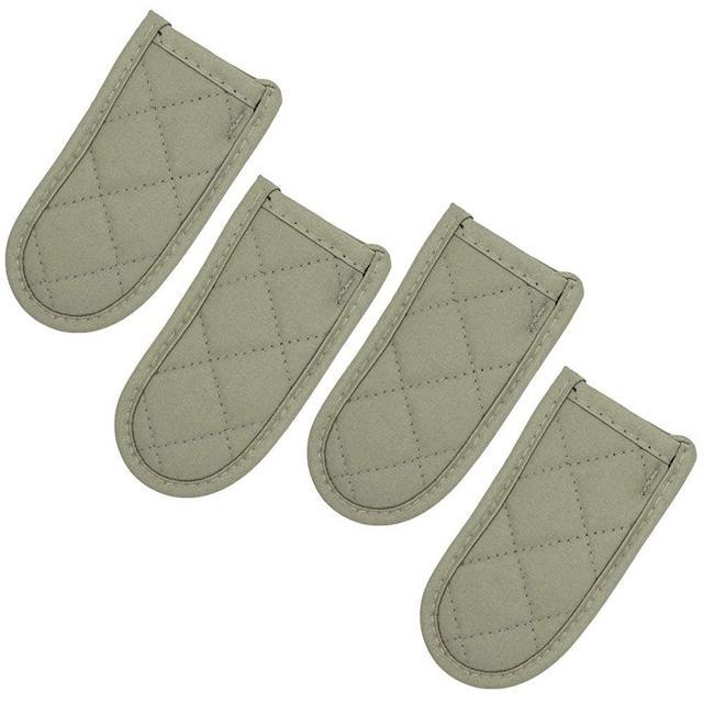 Evoio Hot Handle Holder, Cast Iron Skillet Handle Covers, Non-Slip Machine Washable Pot Holder Sleeves for Kitchen, BBQ and Baking (4-Pack Gray)