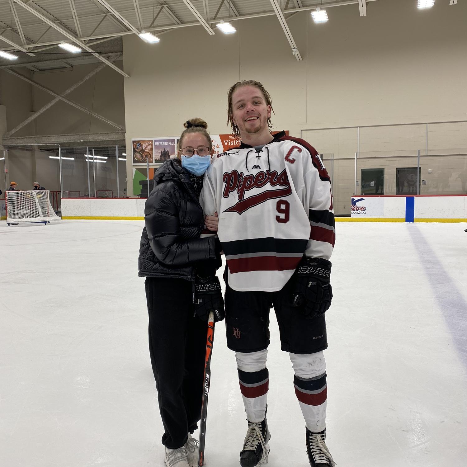 Kyle's last game of senior year at Hamline University in the midst of Covid