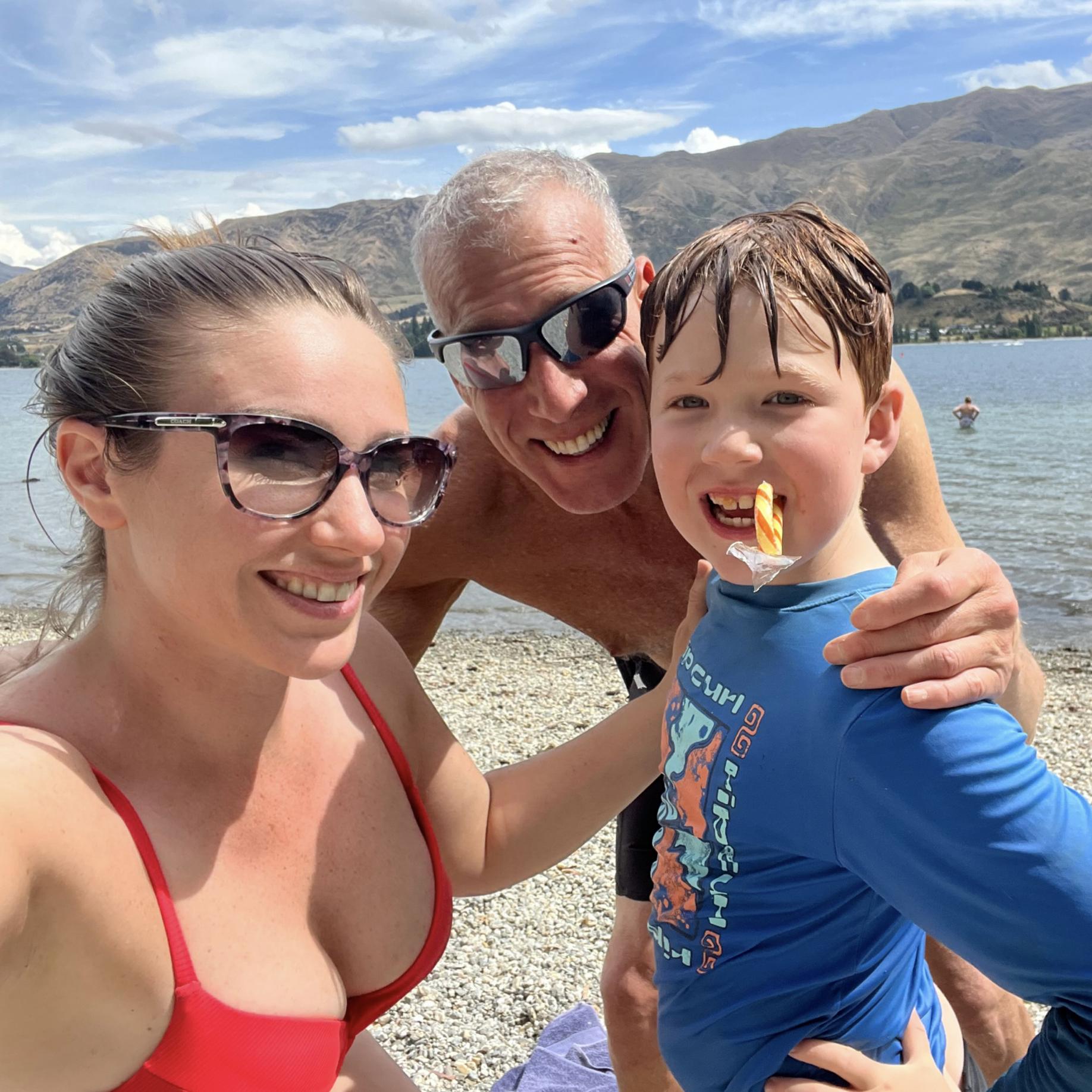 Christmas at Eely Point on Lake Wanaka.