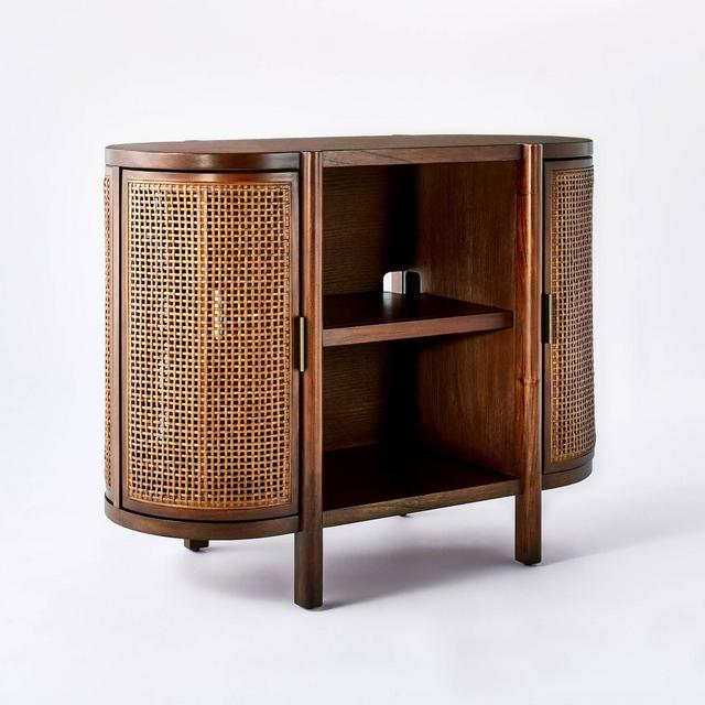 Portola Hills Caned Door Console Walnut - Threshold™ designed with Studio McGee