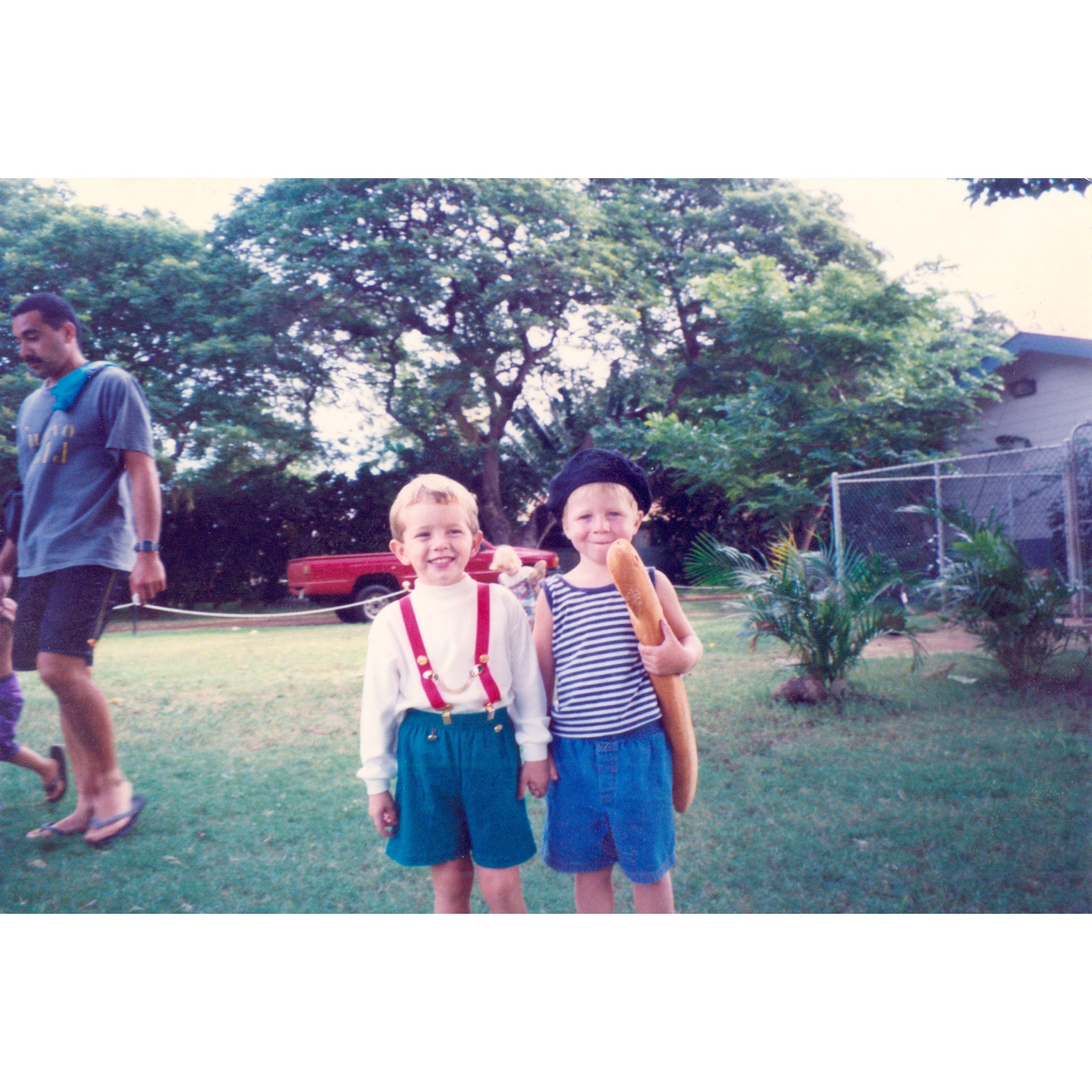 Erich and Julian in preschool