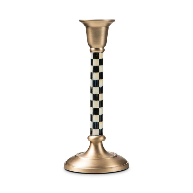Mackenzie-Childs Courtly Check Small Candlestick