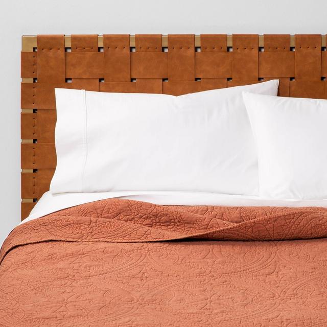 King Medallion Stitch Quilt Bronze - Opalhouse™