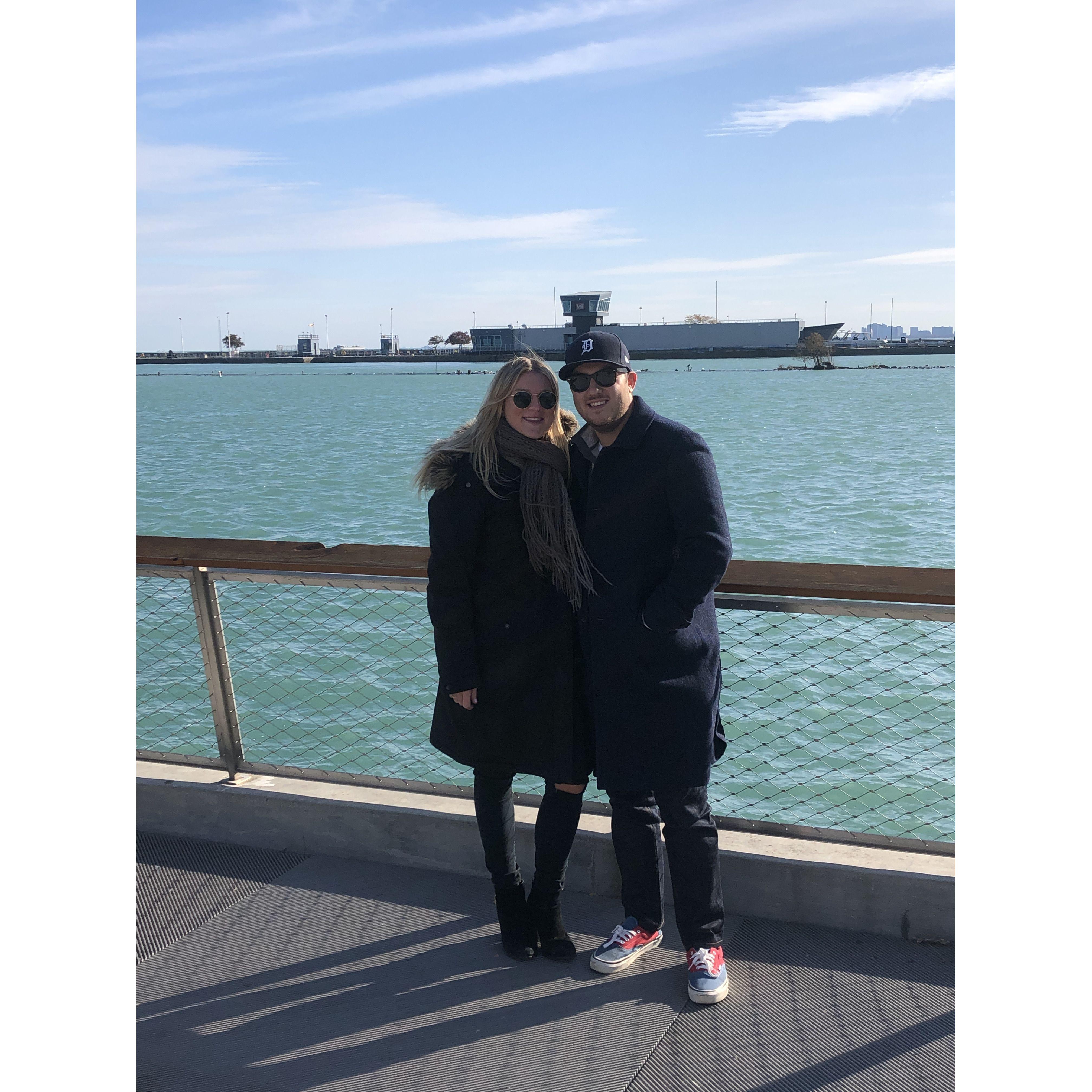 Mackenzie's first time visiting Chicago (2019), she had a great tour guide!