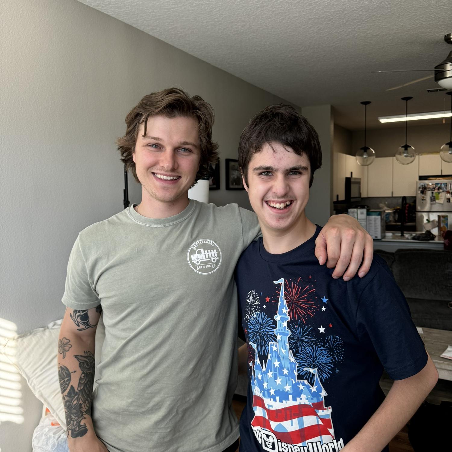 Robert and Hayden spending time together