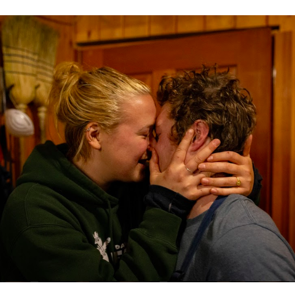 moments after he popped the question