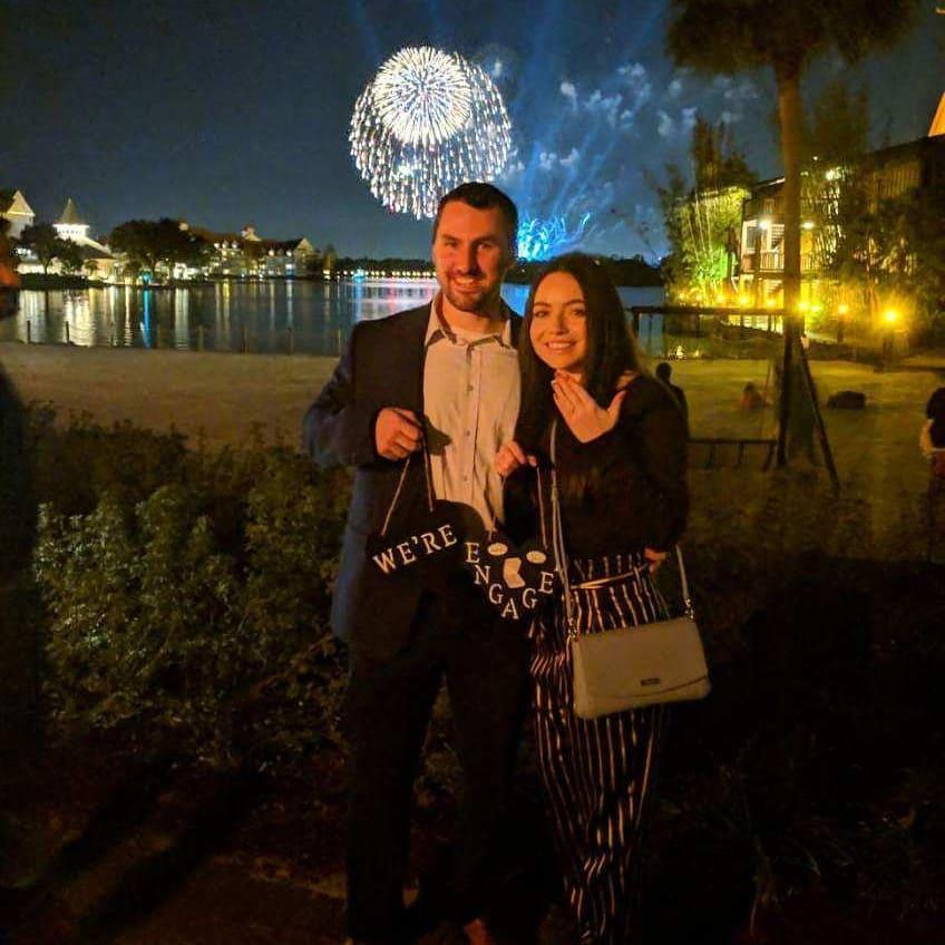 After Patrick proposed!