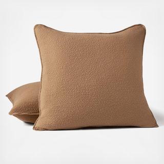 Cascade Organic Matelasse Euro Sham