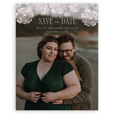 Light Mauve, Pink Wedding Digital Save the Date - Corisande Photo