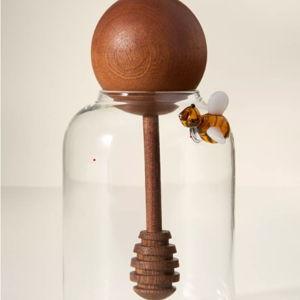 Catania Glass Honey Pot