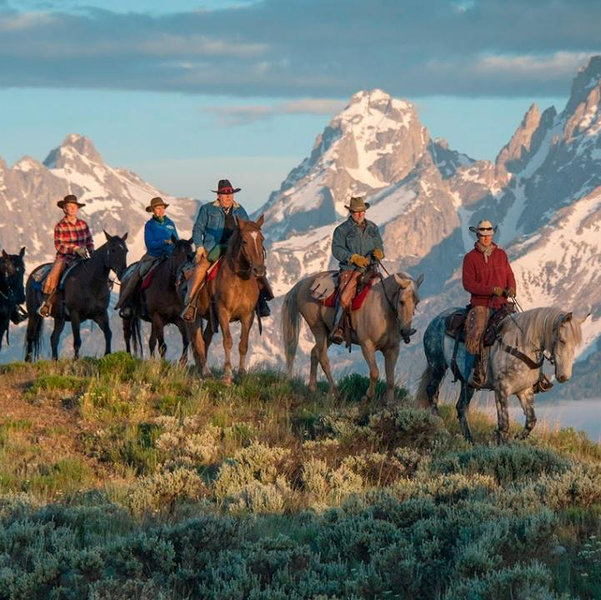 Honeymoon horseback ride