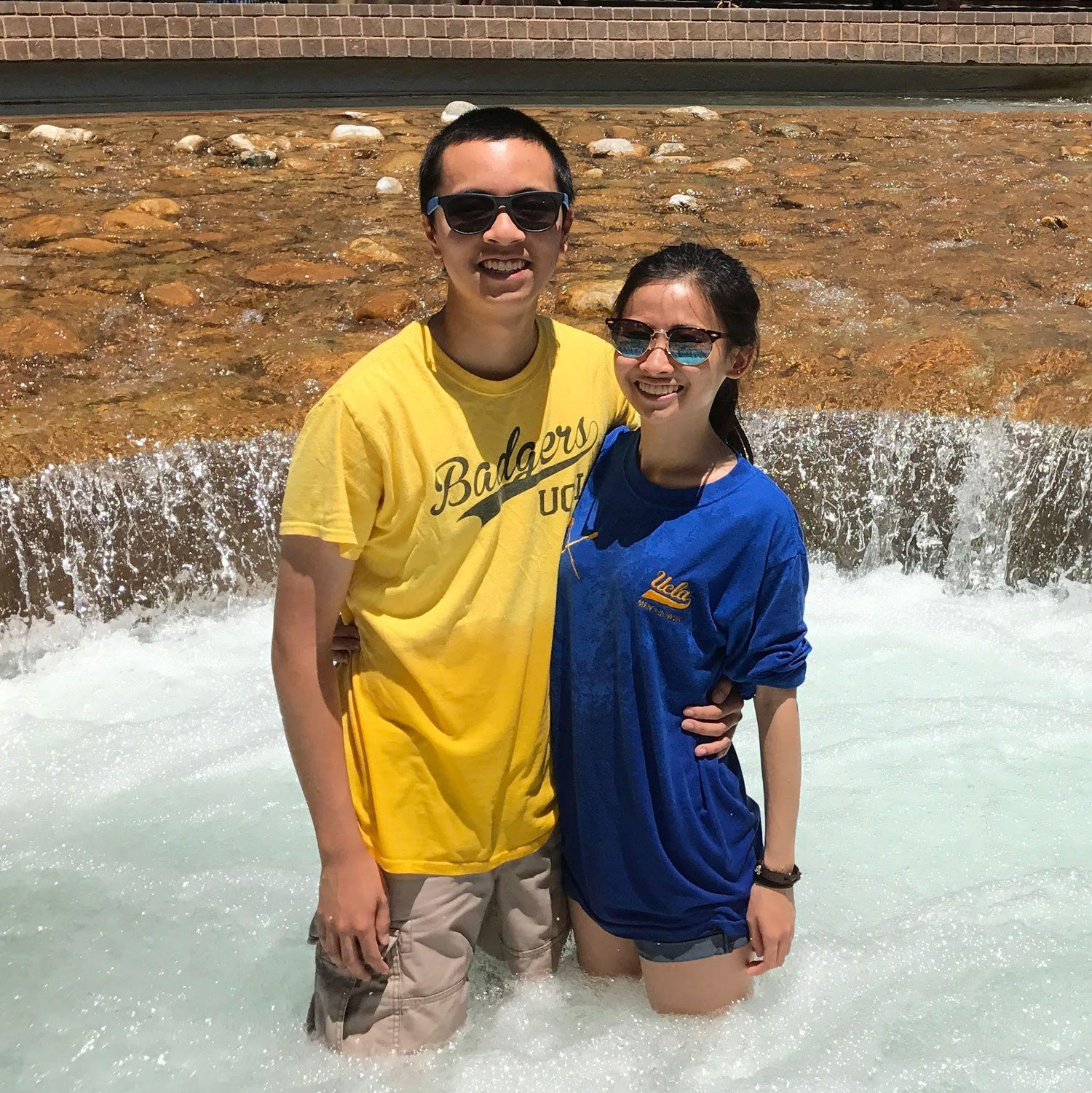 Finally getting to touch the inverted fountain at UCLA after sheading 4 years of blood, sweat, and tears.