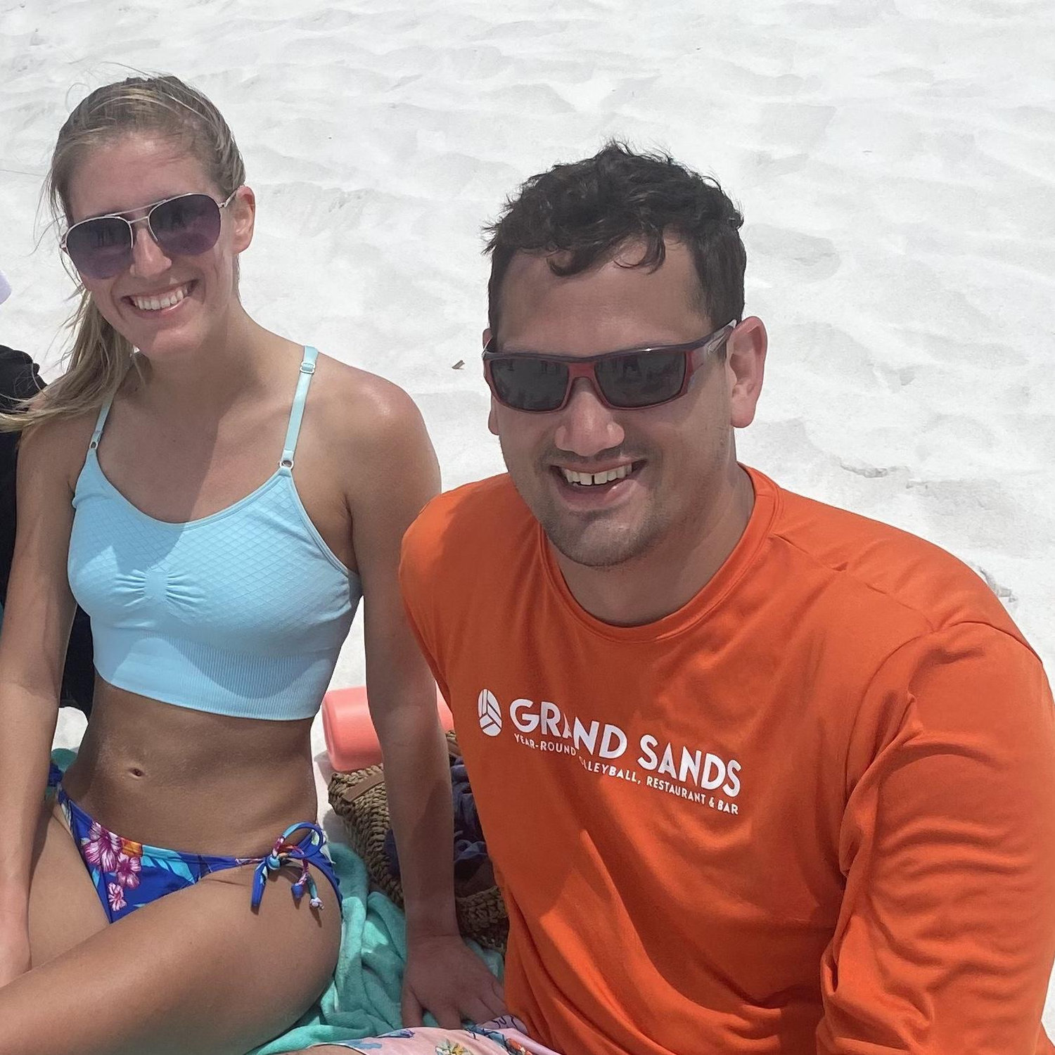 Our first time hanging out :) this picture was taken on the same beach that we will be getting married on!