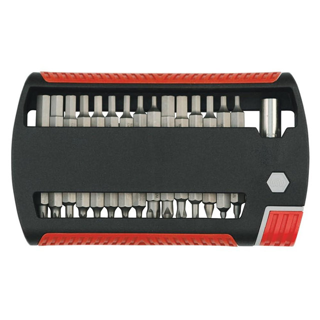 Wiha 79495 XLSelector Bit Set, 31 Piece, Slotted, Phillips, Torx & Hex Bits, Magnetic Holder, Storage Case