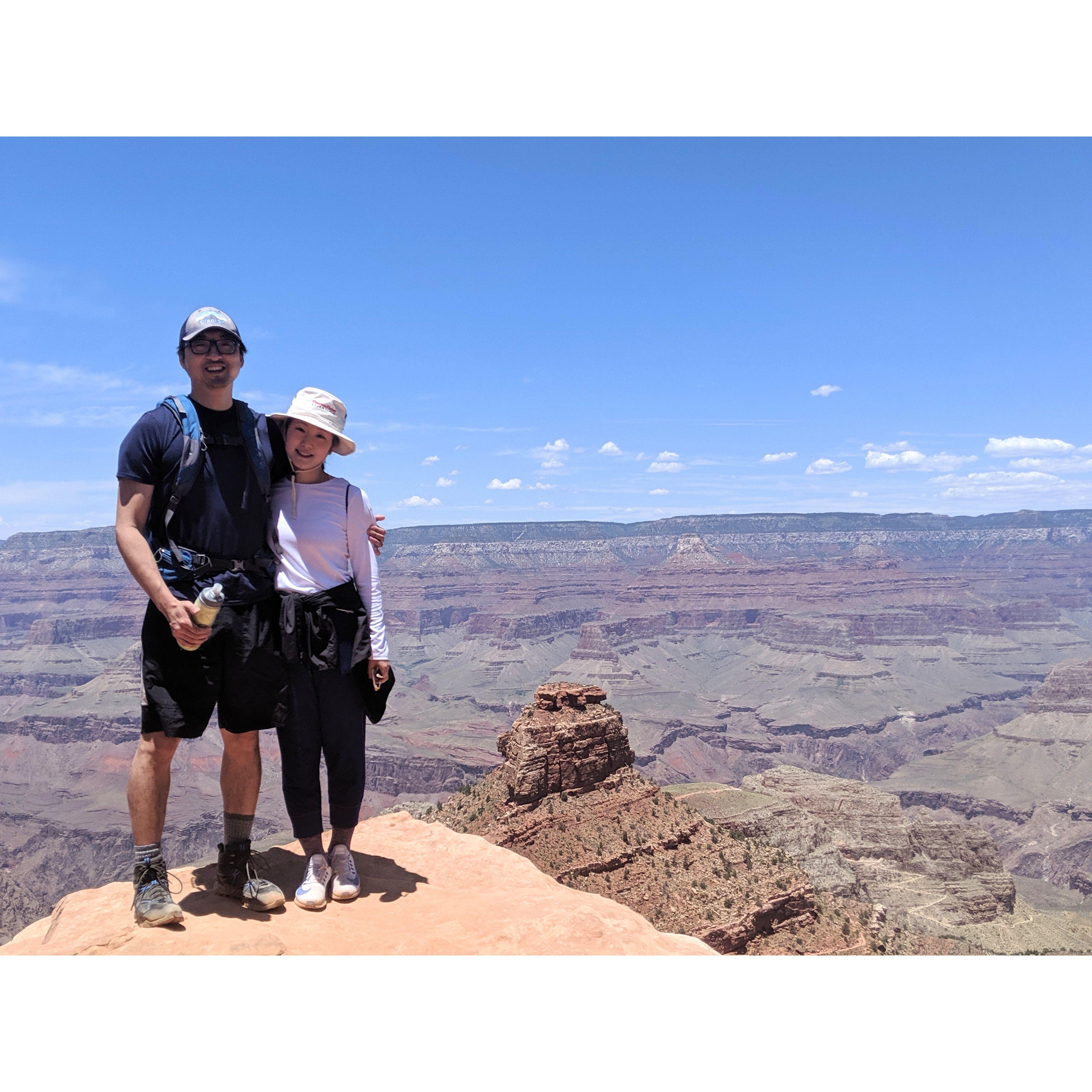 Grand Canyon hike, during which Alyssa threw up 5 times...