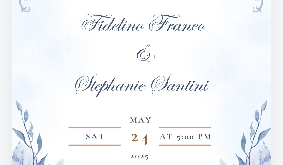 The Wedding Website of Stephanie Santini and Fidelino Franco